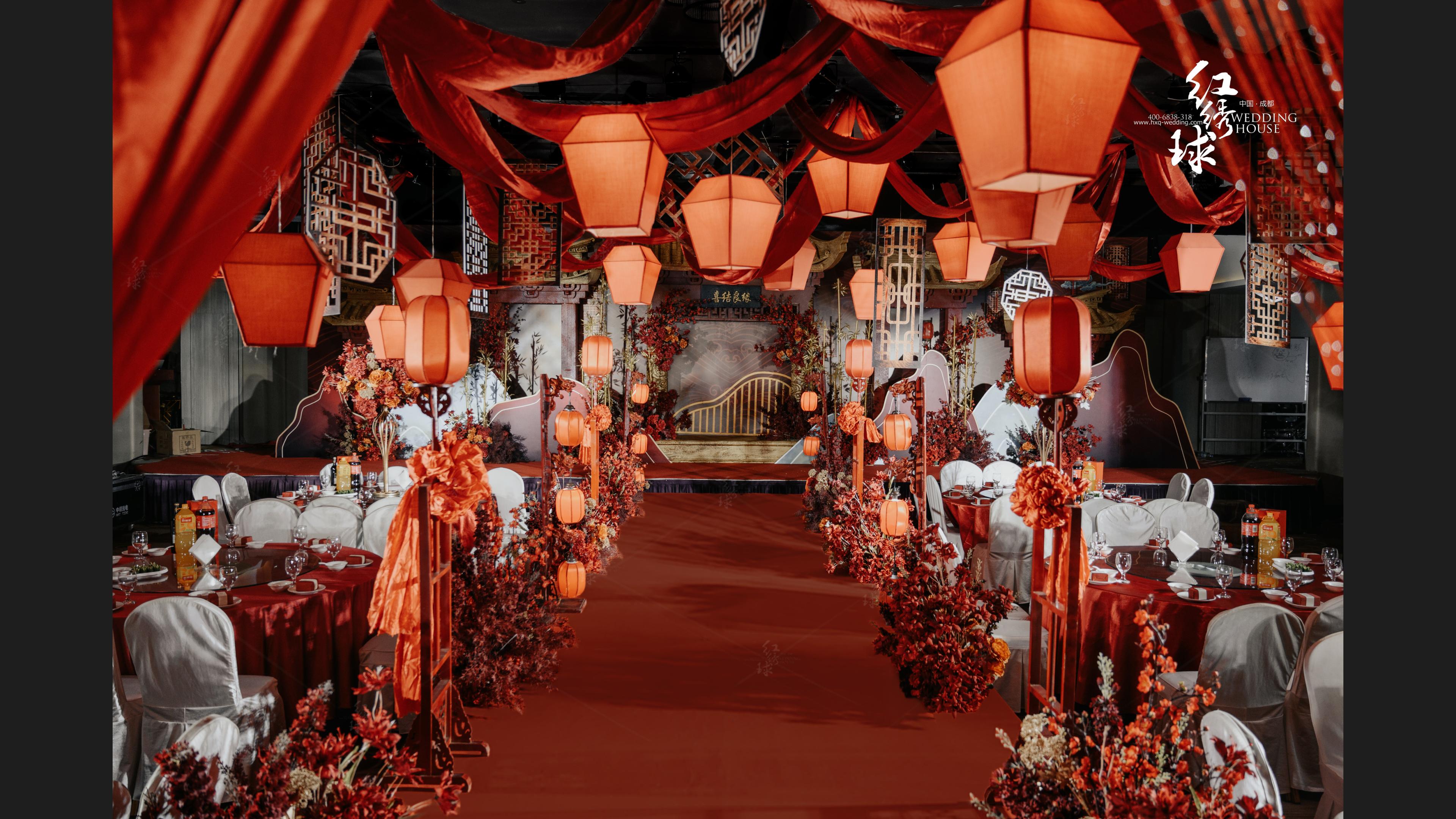  锦城原舍大厅（红色中式）